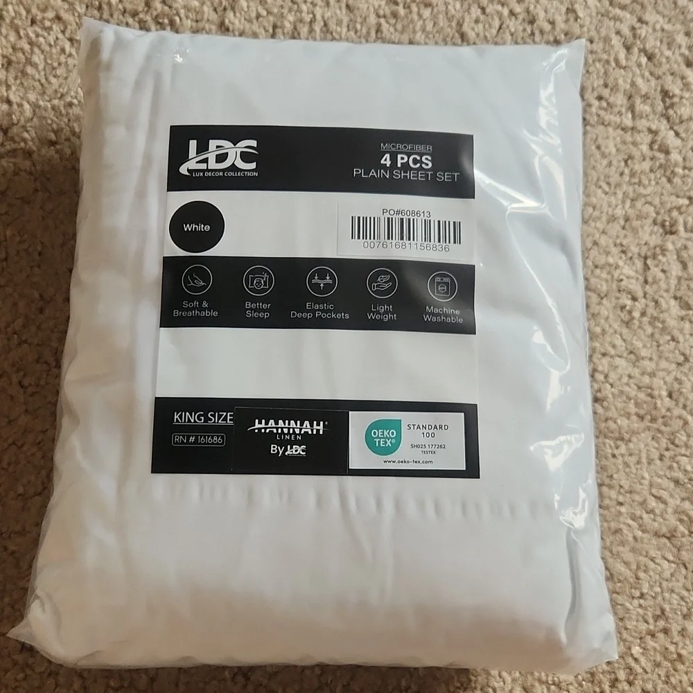 LUX Decor King Sheet Set